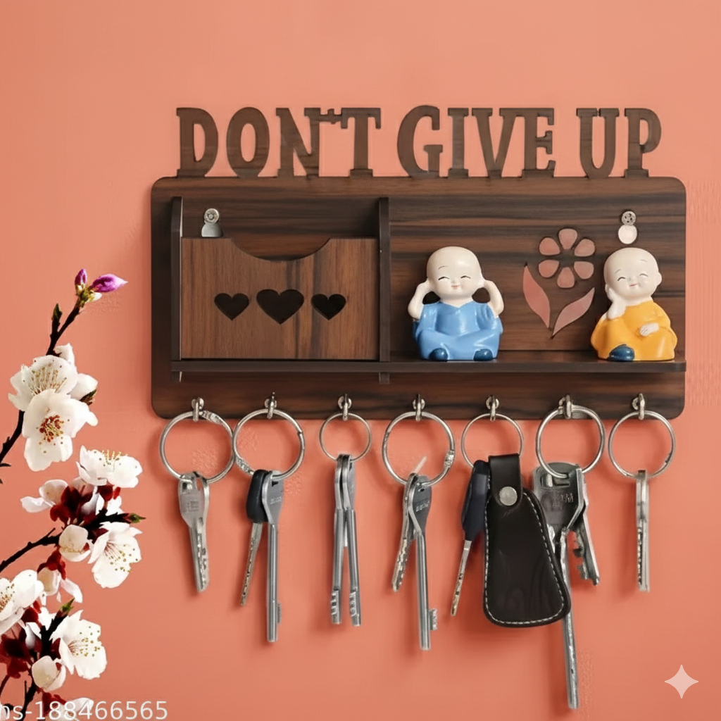 Gajkarna Creations Beautiful key Holder For Wall Dont Give Up Design Key Holders