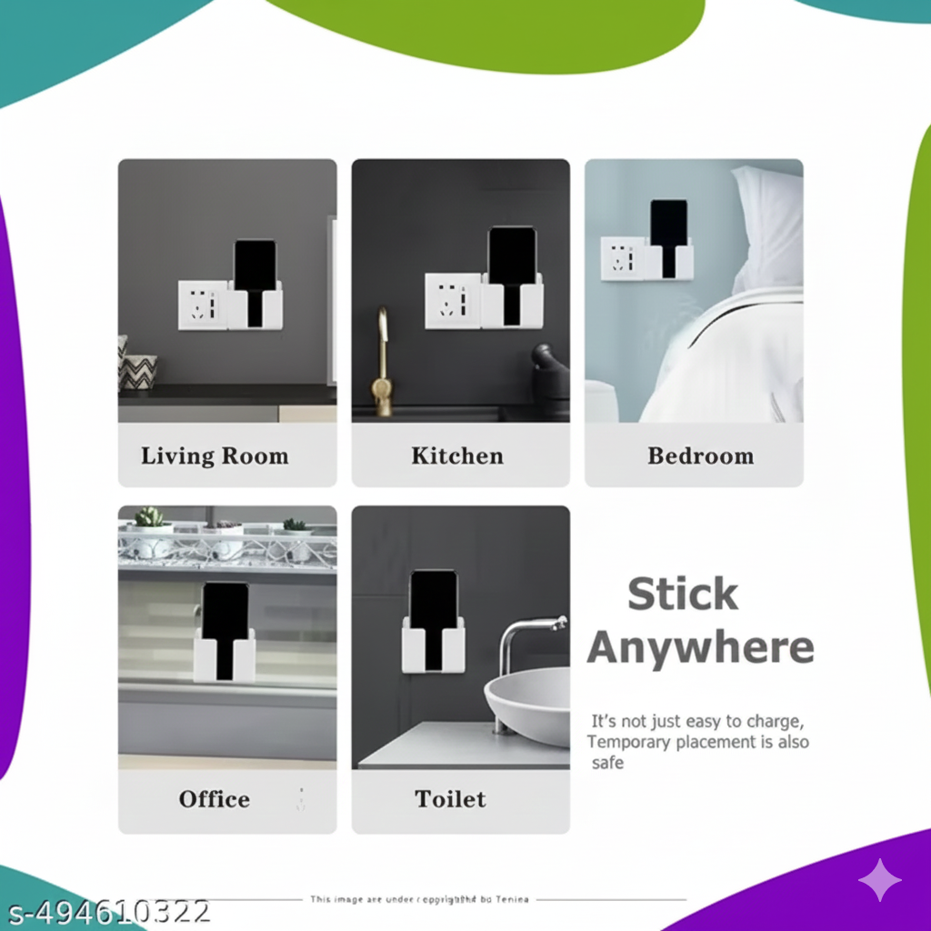 Mobile Holder/Mobile Stand /Phone Stand Wall Mount For Mobile Charging