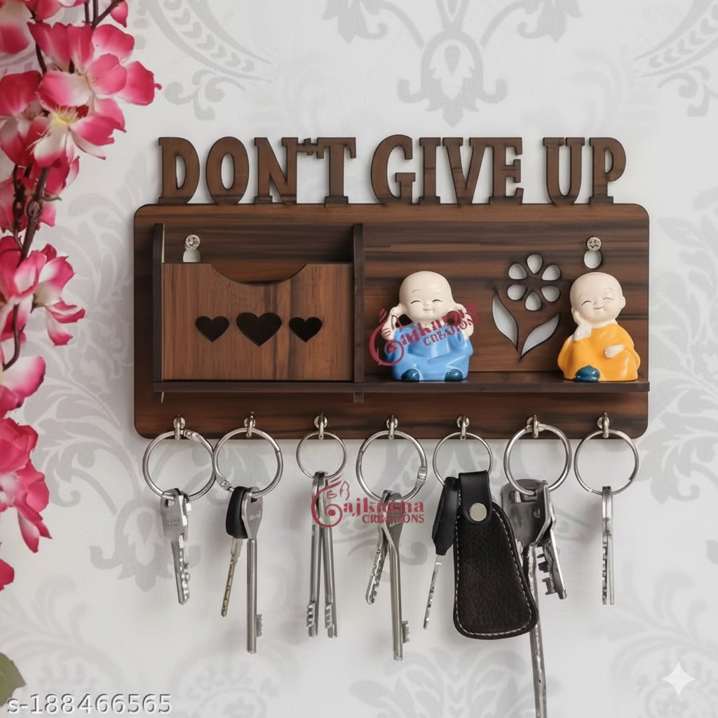 Gajkarna Creations Beautiful key Holder For Wall Dont Give Up Design Key Holders