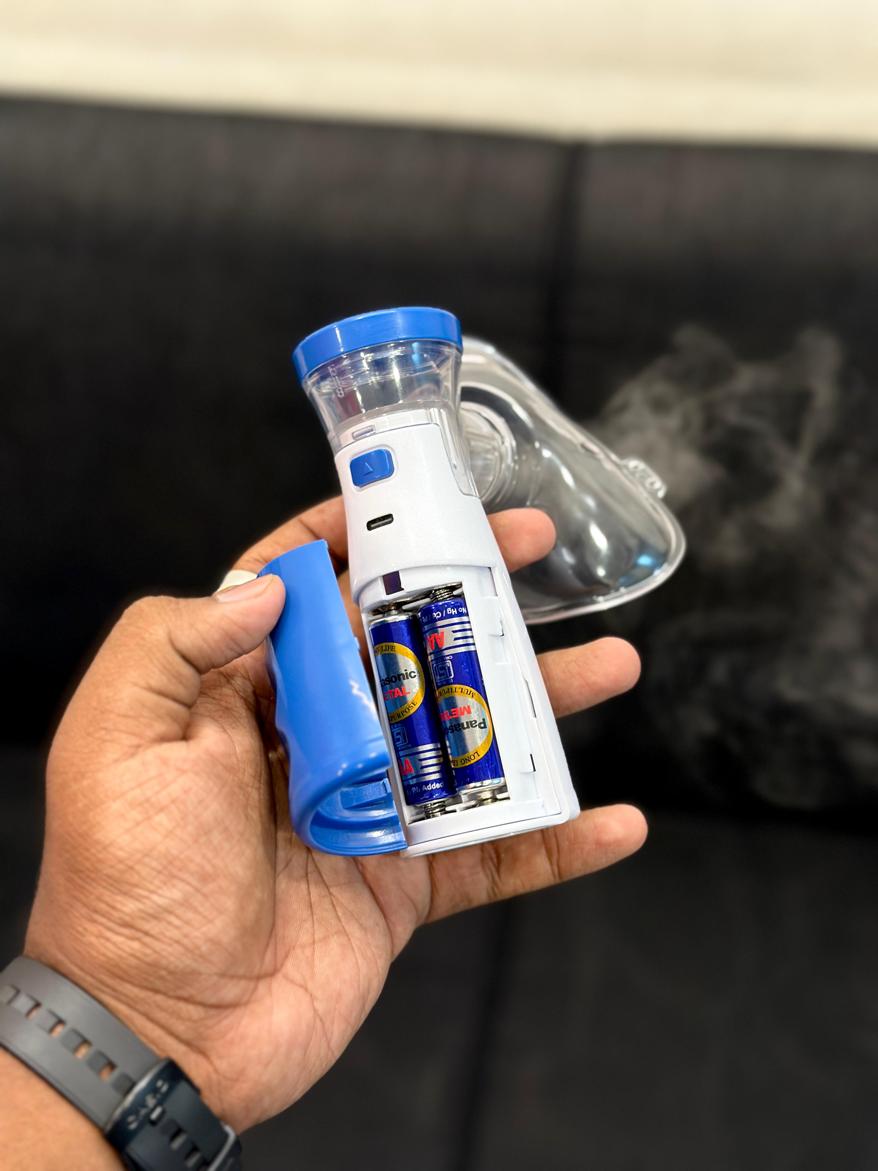 Portable Mesh Nebulizer – Silent, Compact & Fast Respiratory Relief for Kids & Adults