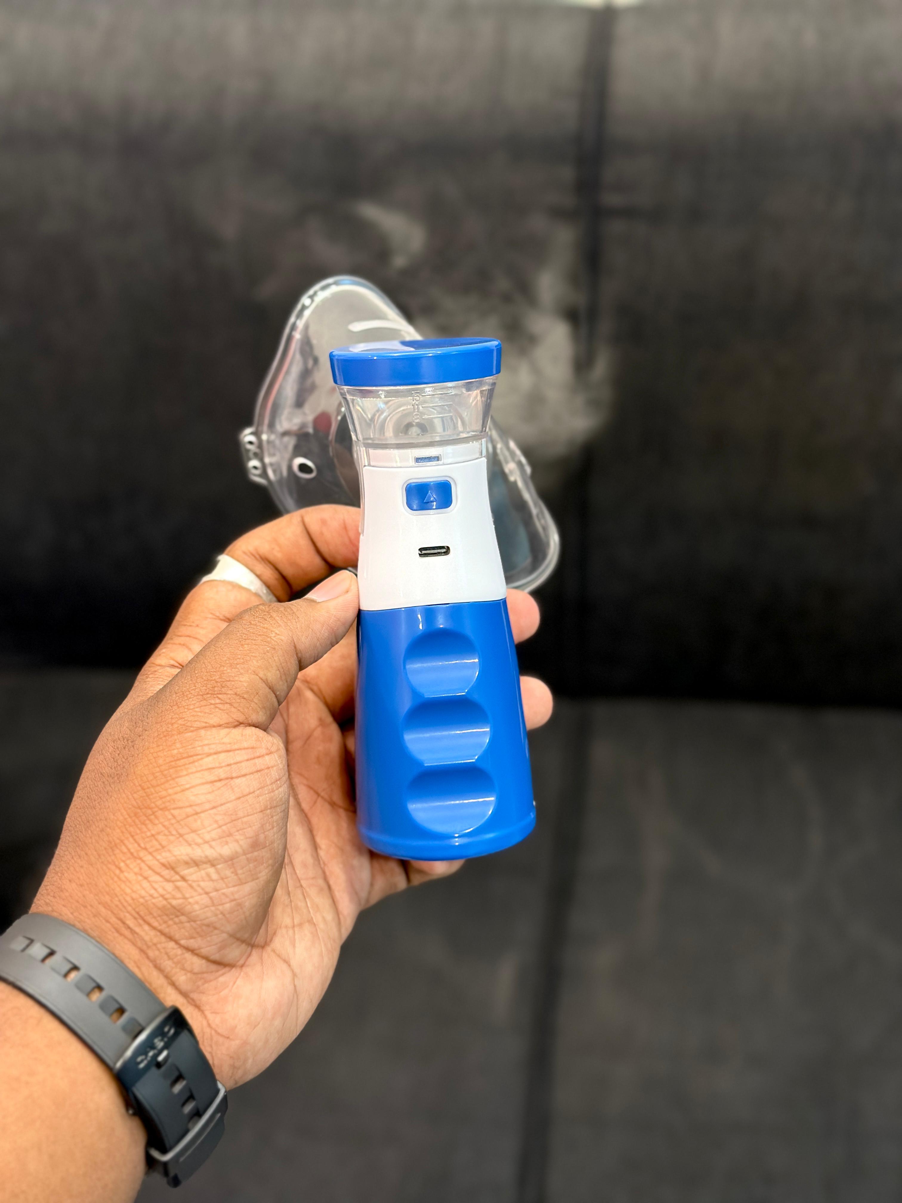 Portable Mesh Nebulizer – Silent, Compact & Fast Respiratory Relief for Kids & Adults