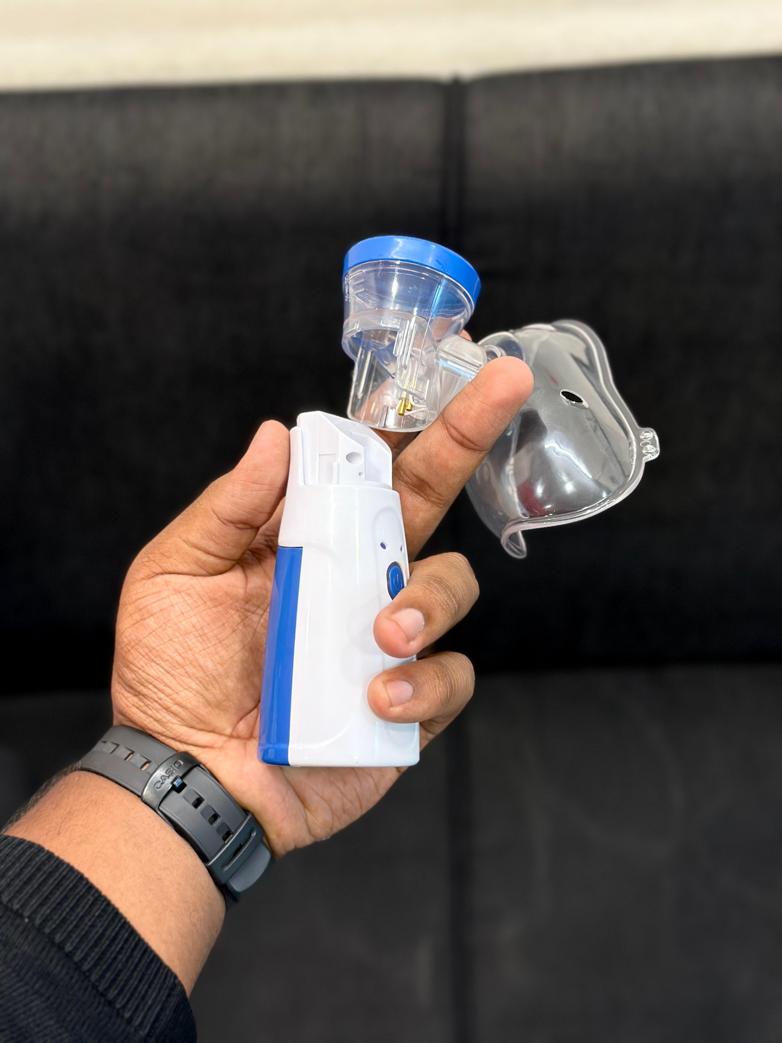 Portable Mesh Nebulizer – Silent, Compact & Fast Respiratory Relief for Kids & Adults
